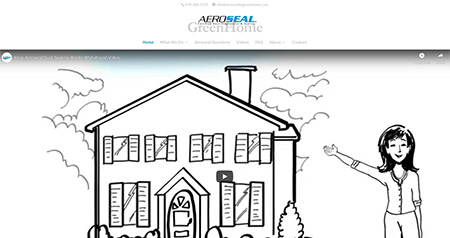 Aeroseal by Greenhomes website design