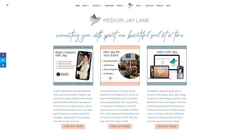 Medium Jay Lane website design by takecareofmysite.com
